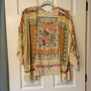 Grace & Lace fringe kimono